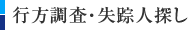 行方調査・失踪人探し